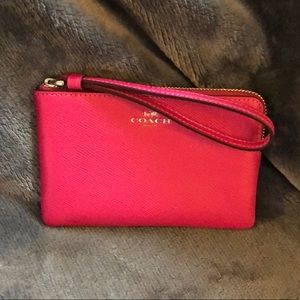 Hot Pink Coach Wristlet
